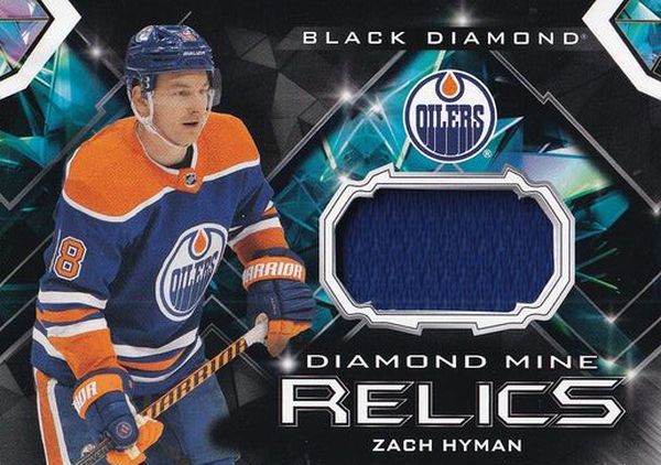 jersey karta ZACH HYMAN 23-24 Black Diamond Diamond Mine Relics číslo DMR-ZH